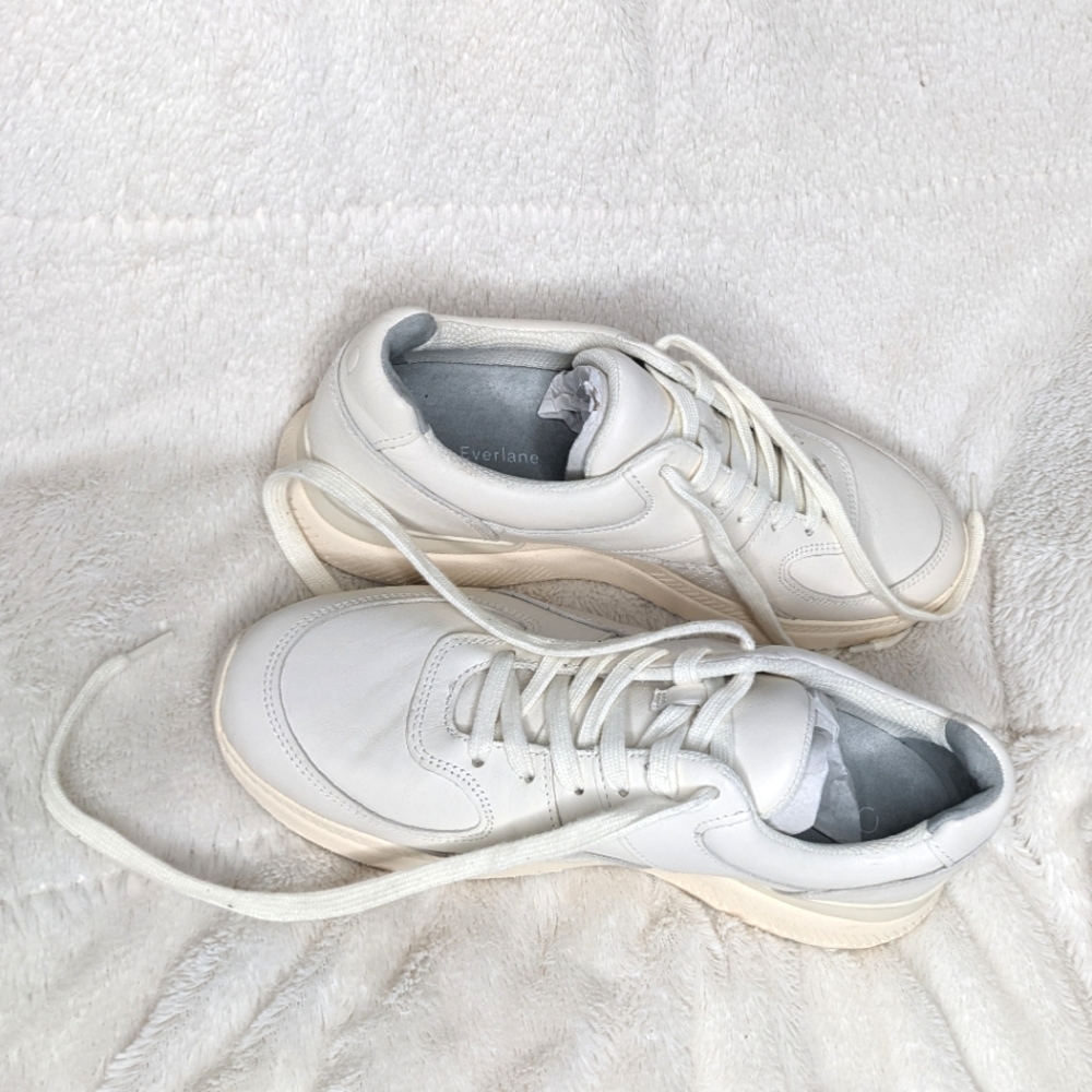 O by Everlane The Trainer in Off-White Leather Size 9